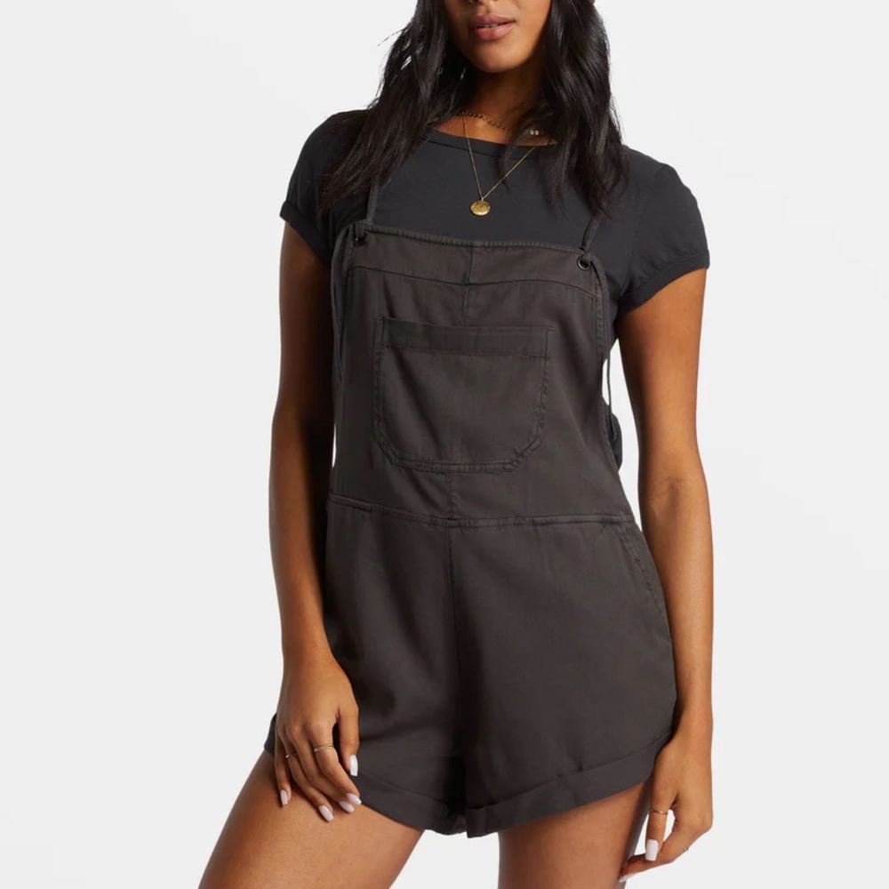 Billabongng Wild Pursuit Overalls Off Black Small